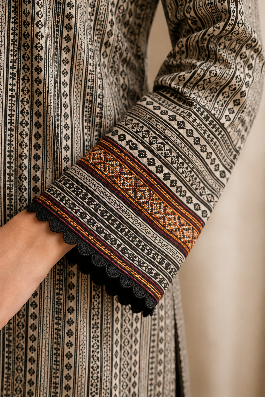 Premium Chuneri Style Printed 3PC Suit for Women