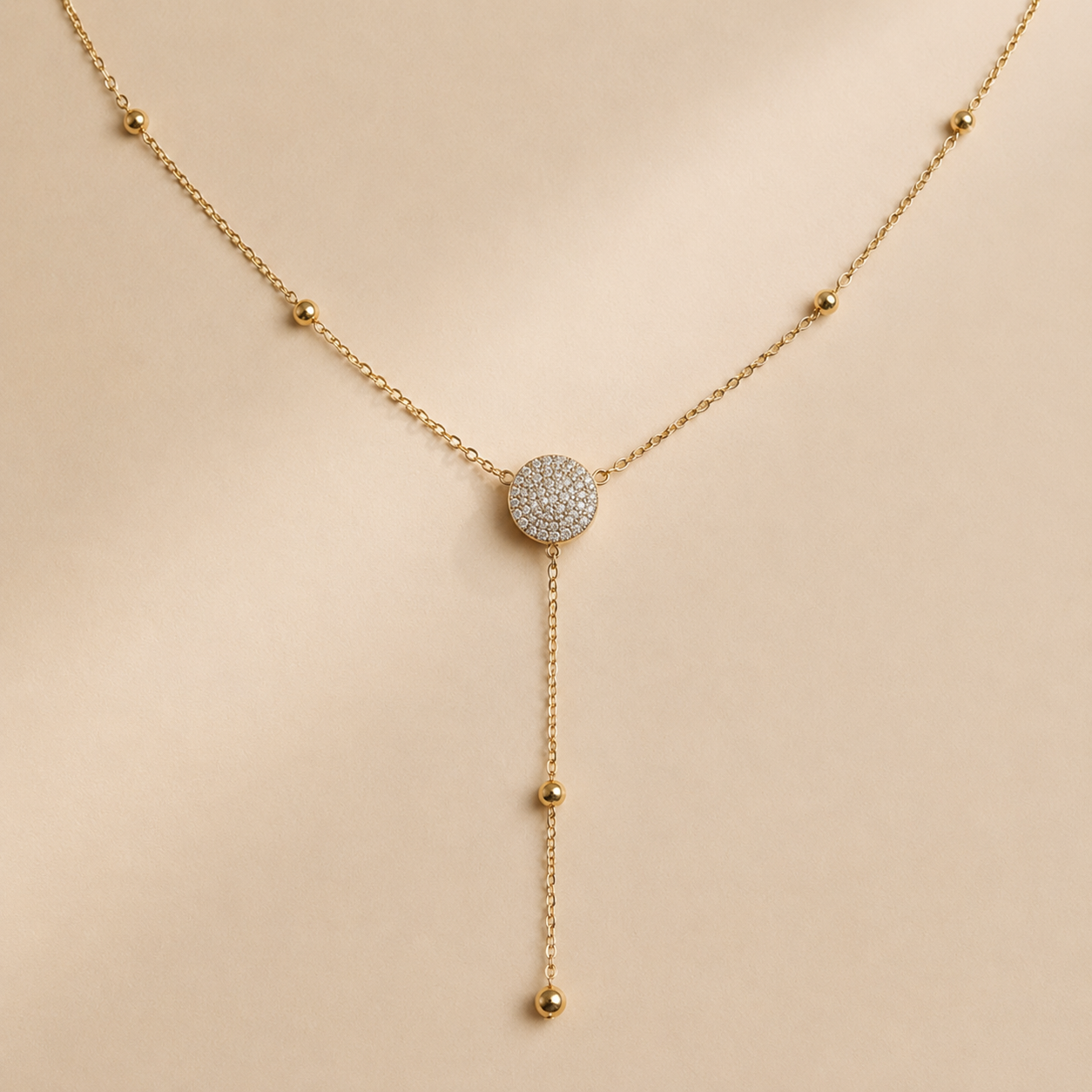 Premium Stainless SteelY Drop Pendant Necklace