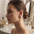 Sawera Studio Pearl Shell Stainless Steel Stud Earrings