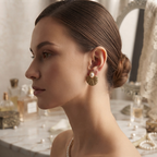 Sawera Studio Pearl Shell Stainless Steel Stud Earrings