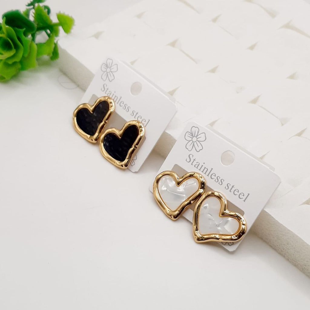 Premium Stainless Steel Pearl Flower Drop Earrings
