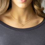 Gold Circle Double Layer - Necklace