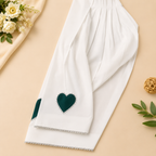 Girls Green 3 Piece Heart Sleeve Dress Set