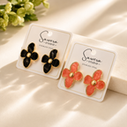Sawera Studio Floral Stainless Steel Stud Earrings for Women