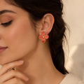 Premium Stainless Steel Floral Stud Earrings