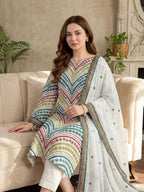 Elegant Embroidered 3 Piece Lawn Suit
