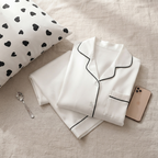 SILK NIGHT SUIT - WHITE