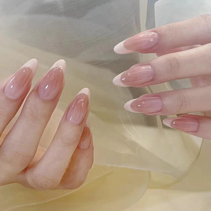 Press On Nail Set Of 24 – Reusable Fake Nails with Free 24 Pcs Sticker Sheet