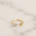 Gold Hoop Nose Pin