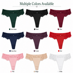 Green Lace Thong Panty for Women