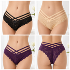 Lace Cross Strap Low Rise Panty