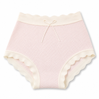 High Waist Textured Cotton Panty