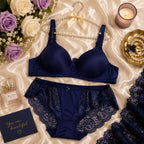 Royal Blue Lace Bra & Panty Set