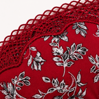 Floral Printed Lace Padded Bra for Women