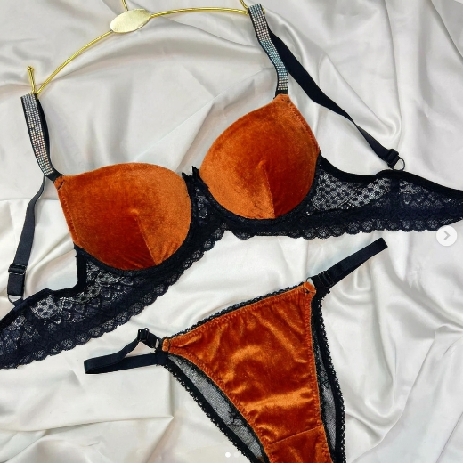 Luxury Ribbed Push-Up Bra & Panty Set