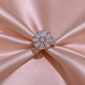 Pink Diamond Flower Silver - Ring