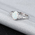 Natural Stone Diamonds Silver - Ring