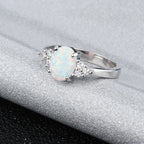 Natural Stone Diamonds Silver - Ring