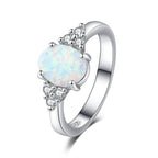 Natural Stone Diamonds Silver - Ring