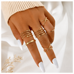 Gold Foil - Ring Set Of 6