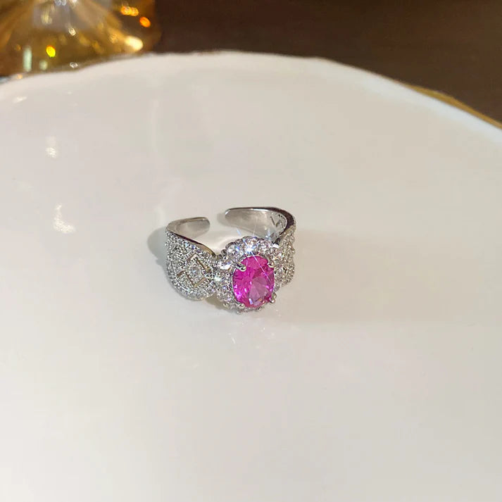 Pink Diamond Silver - Ring