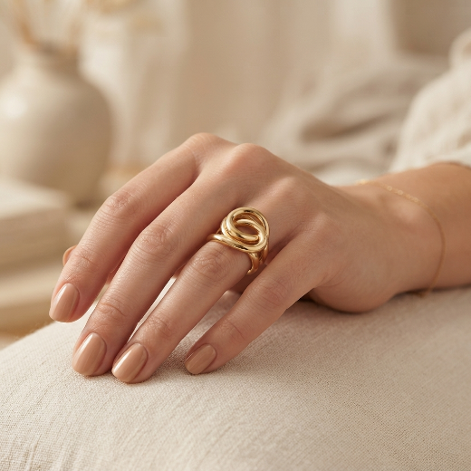 Premium Stainless Steel Statement knot ring