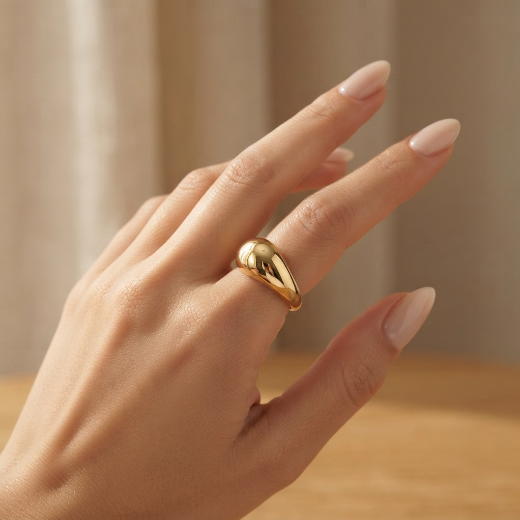 Premium Stainless Steel Minimalist Statement Ring