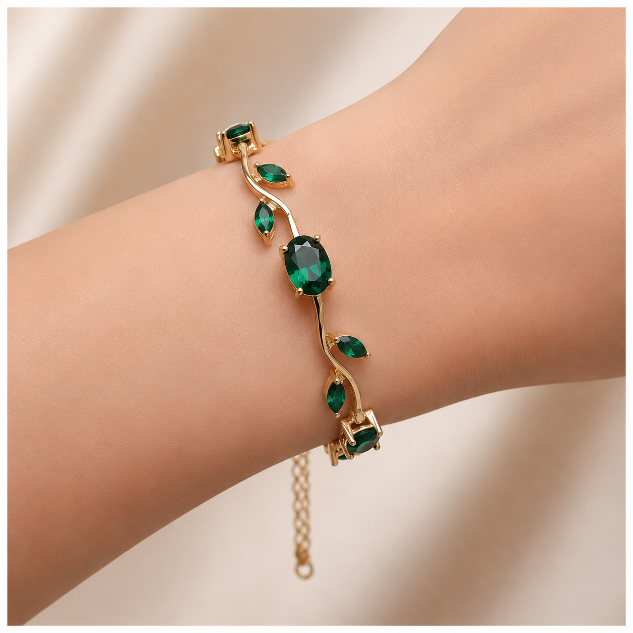 Luxury Colorful Crystal Vine Bracelet