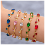 Luxury Colorful Crystal Vine Bracelet