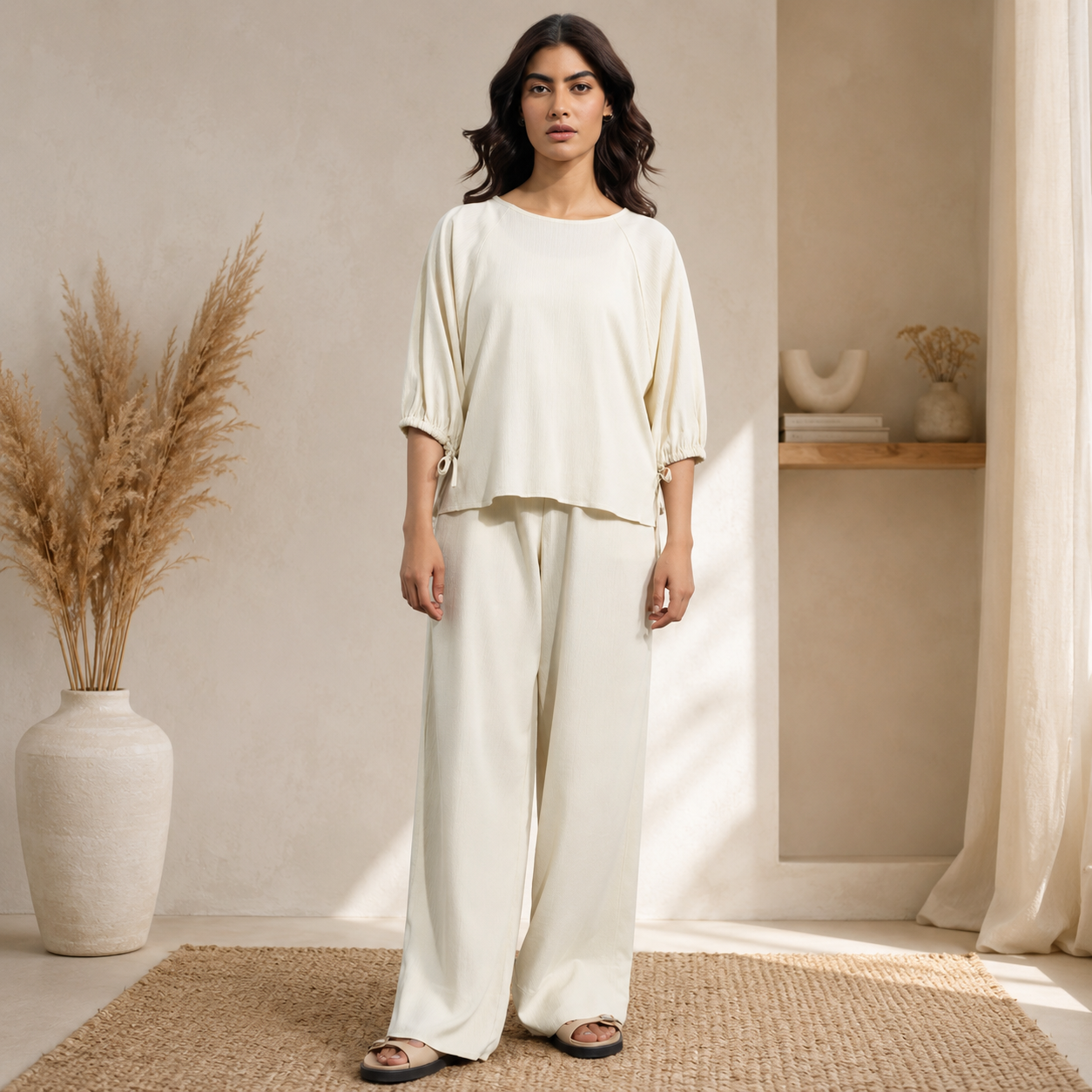 Elegant Ivory Co-Ord Set