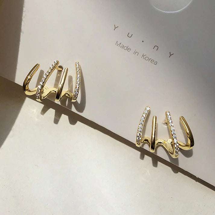 Multi Faux Gold - Earring