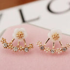 Rose Gold White Flower - Earring