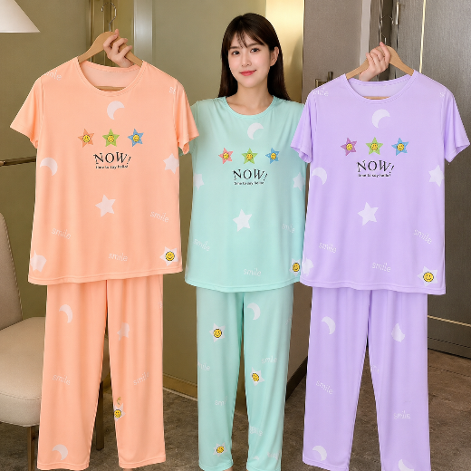 Cute Bear Printed Women’s Night Suit