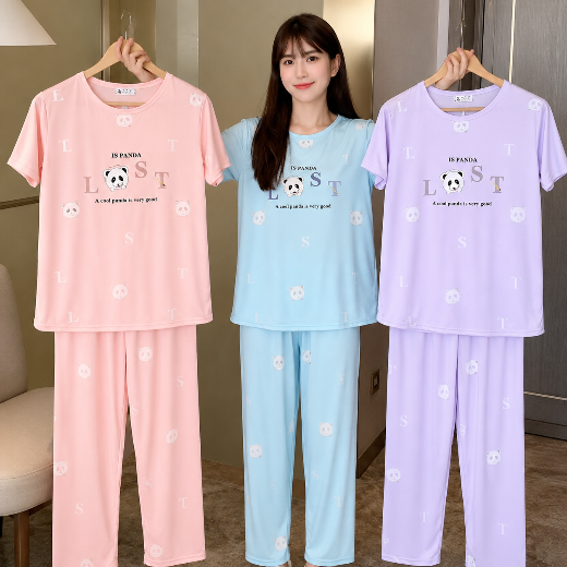 Cute Bear Printed Women’s Night Suit