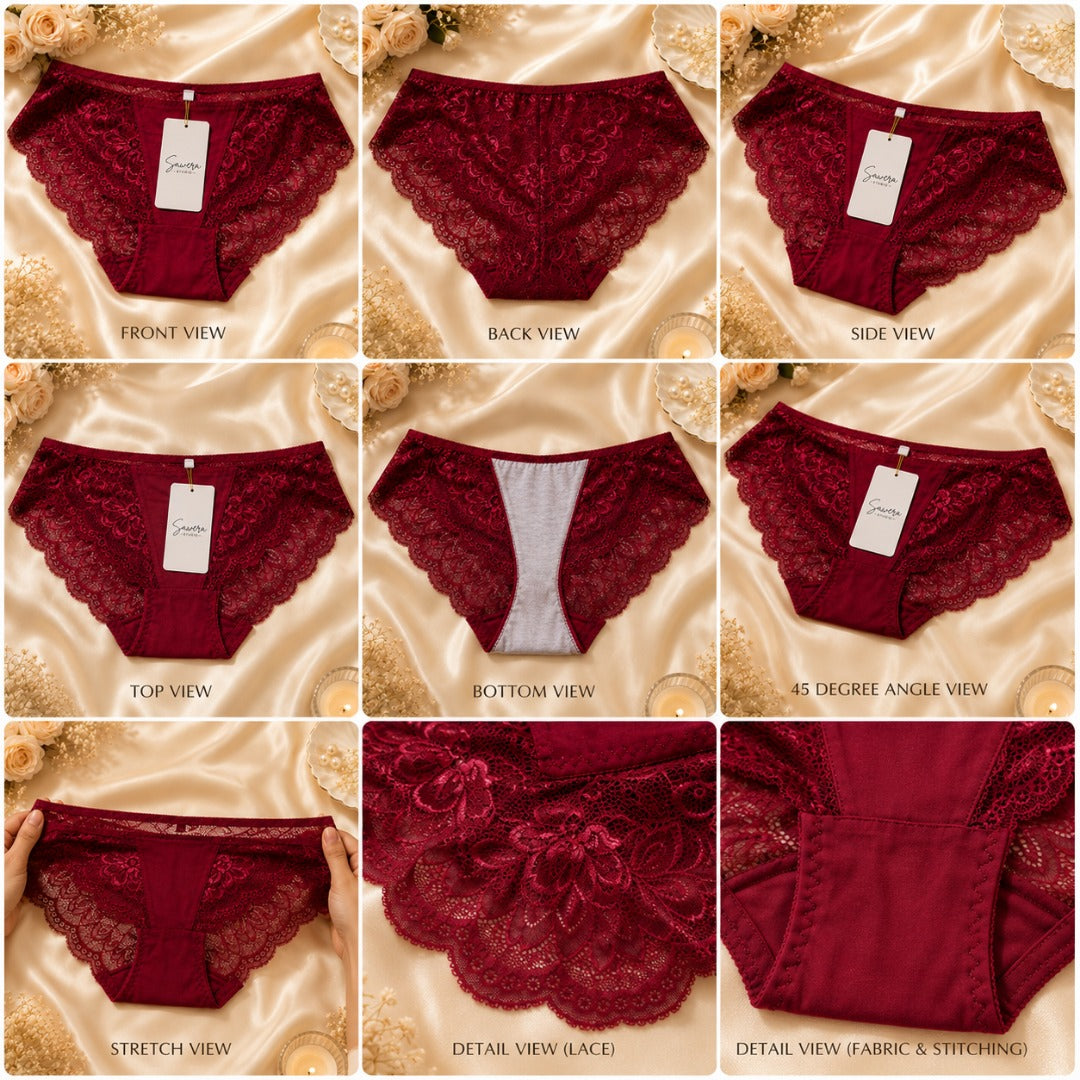 Luxury Floral Lace Panty Collection