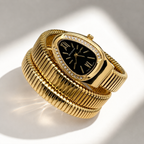 Luxury Gold Serpentine Bracelet Watch for Women